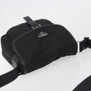 PRADA Shoulder Bag Nylon Black Silver Auth 194350A-6