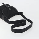 PRADA Shoulder Bag Nylon Black Silver Auth 194350A-7