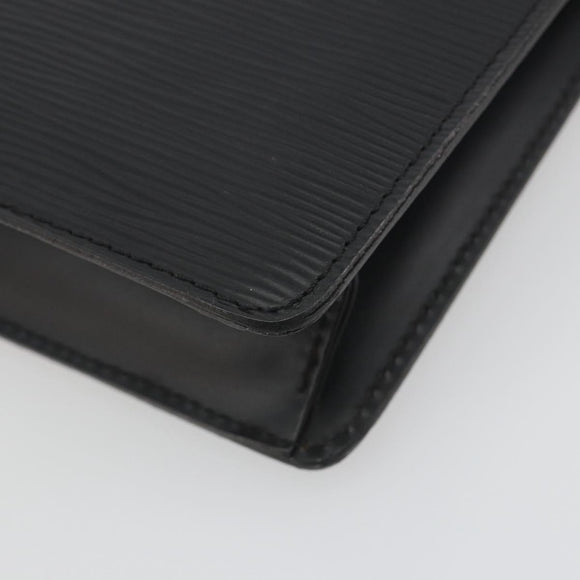 LOUIS VUITTON Epi Pochette Homme Clutch Bag Black M52522 LV Auth 194352
