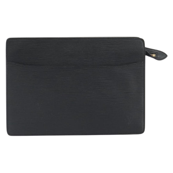 LOUIS VUITTON Epi Pochette Homme Clutch Bag Black M52522 LV Auth 194352
