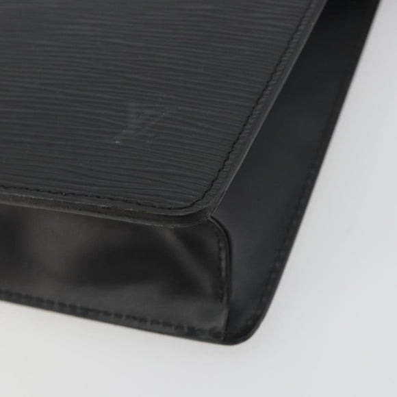 LOUIS VUITTON Epi Pochette Homme Clutch Bag Black M52522 LV Auth 194352