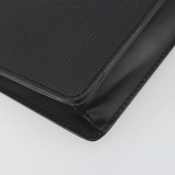 LOUIS VUITTON Epi Pochette Homme Clutch Bag Black M52522 LV Auth 194352