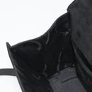 Salvatore Ferragamo Gancini Shoulder Bag Suede Black Gold Auth 194354A-19