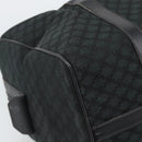 CELINE Macadam Canvas Boston Bag Black Gold Auth 194355-14