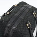 CELINE Macadam Canvas Boston Bag Black Gold Auth 194355-6