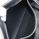 CELINE Edge Medium Hand Bag Leather White Silver Auth 194359A-21
