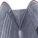 SAINT LAURENT Clutch Bag Leather Embossed Black Auth 194360A-17