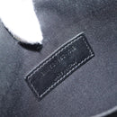 SAINT LAURENT Clutch Bag Leather Embossed Black Auth 194360A-20