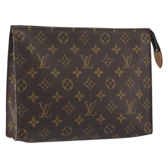 LOUIS VUITTON Monogram Poche Toilette 26 Pouch M47542 LV Auth 194365