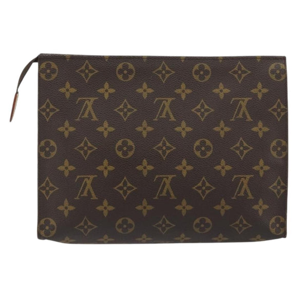 LOUIS VUITTON Monogram Poche Toilette 26 Pouch M47542 LV Auth 194365