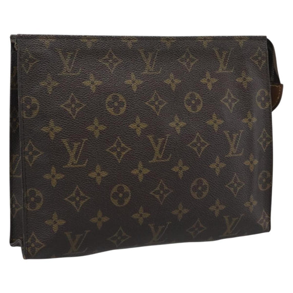 LOUIS VUITTON Monogram Poche Toilette 26 Pouch M47542 LV Auth 194368