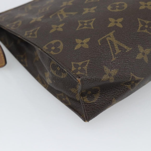 LOUIS VUITTON Monogram Poche Toilette 26 Pouch M47542 LV Auth 194368