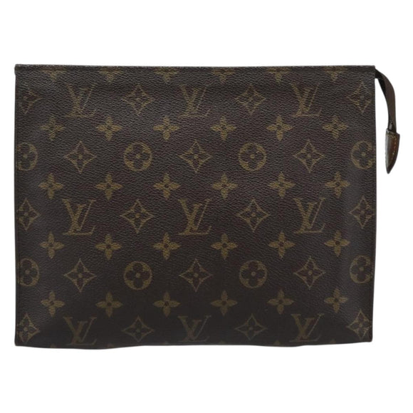 LOUIS VUITTON Monogram Poche Toilette 26 Pouch M47542 LV Auth 194368
