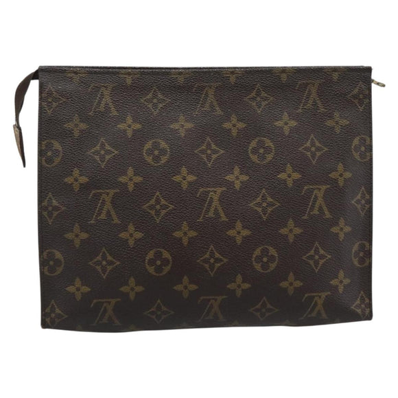 LOUIS VUITTON Monogram Poche Toilette 26 Pouch M47542 LV Auth 194368