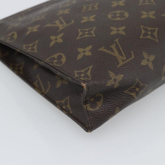 LOUIS VUITTON Monogram Poche Toilette 26 Pouch M47542 LV Auth 194368