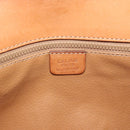 CELINE Macadam Clutch Bag PVC Beige Gold Auth 194369-17