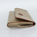 CELINE Macadam Clutch Bag PVC Beige Gold Auth 194369-4