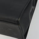 GUCCI Bamboo Tote Bag Leather 2way Black Silver 002 1016 Auth 194370-10