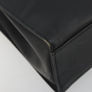 GUCCI Bamboo Tote Bag Leather 2way Black Silver 002 1016 Auth 194370-11