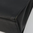 GUCCI Bamboo Tote Bag Leather 2way Black Silver 002 1016 Auth 194370-12