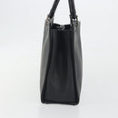 GUCCI Bamboo Tote Bag Leather 2way Black Silver 002 1016 Auth 194370-5
