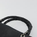 GUCCI Bamboo Tote Bag Leather 2way Black Silver 002 1016 Auth 194370-8