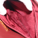 CARTIER Must Line Shoulder Bag Leather Bordeaux Gold Auth 194371A-21