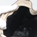 CELINE Shoulder Bag Leather Beige Gold Auth 194372-21