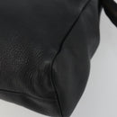 Miu Miu Shoulder Bag Leather Black Gold Auth 194374A-9