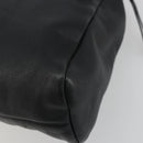 Miu Miu Shoulder Bag Leather Black Gold Auth 194374A-15