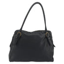 Miu Miu Shoulder Bag Leather Black Gold Auth 194374A-13