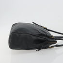 Miu Miu Shoulder Bag Leather Black Gold Auth 194374A-3