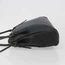 Miu Miu Shoulder Bag Leather Black Gold Auth 194374A-4