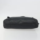 Miu Miu Shoulder Bag Leather Black Gold Auth 194374A-5