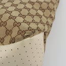 GUCCI GG Canvas Tote Bag Beige Silver 153238 Auth 194375A-9