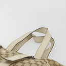 GUCCI GG Canvas Tote Bag Beige Silver 153238 Auth 194375A-8