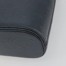 LOUIS VUITTON Monogram Mat Alston Shoulder Bag Navy M55125 LV Auth 194378-14