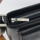 LOUIS VUITTON Monogram Mat Alston Shoulder Bag Navy M55125 LV Auth 194378-16