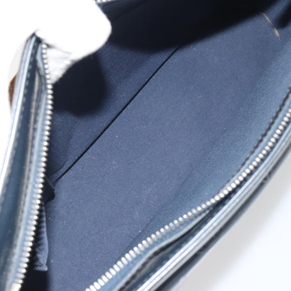 LOUIS VUITTON Monogram Mat Alston Shoulder Bag Navy M55125 LV Auth 194378