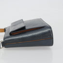LOUIS VUITTON Monogram Mat Alston Shoulder Bag Navy M55125 LV Auth 194378-5