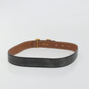 HERMES Constance H Belt Leather 31.9"" Black Gold Auth 194379-2