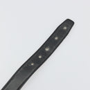 HERMES Constance H Belt Leather 31.9"" Black Gold Auth 194379-8
