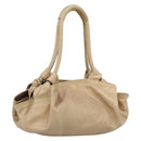 LOEWE Nappa Aire Anagram Hand Bag Leather Gold Auth 194382-1