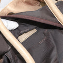 LOEWE Nappa Aire Anagram Hand Bag Leather Gold Auth 194382-17