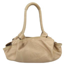LOEWE Nappa Aire Anagram Hand Bag Leather Gold Auth 194382-13