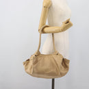 LOEWE Nappa Aire Anagram Hand Bag Leather Gold Auth 194382-22