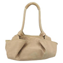 LOEWE Nappa Aire Anagram Hand Bag Leather Gold Auth 194382-2