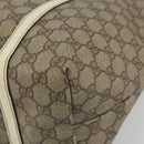 GUCCI GG Supreme Tote Bag PVC Beige Gold 197953 Auth 194383-9