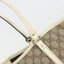 GUCCI GG Supreme Tote Bag PVC Beige Gold 197953 Auth 194383-10