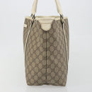 GUCCI GG Supreme Tote Bag PVC Beige Gold 197953 Auth 194383-3